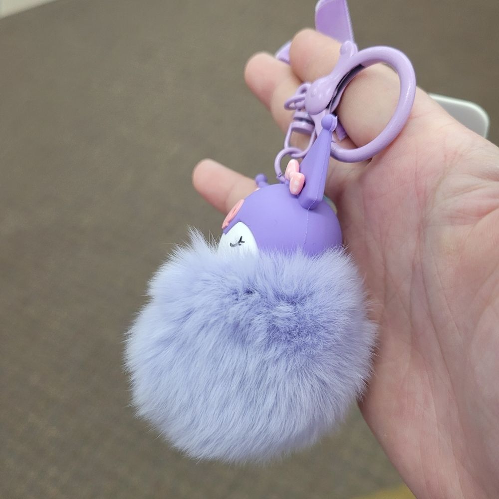 Brand New Sanrio Kuromi Flurry Keychain - Picture 4 of 9